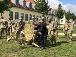 training satellite dish