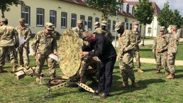 training satellite dish