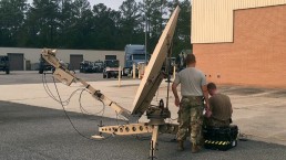 training satellite dish