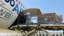 loading airbus plane