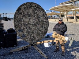 training satellite dish