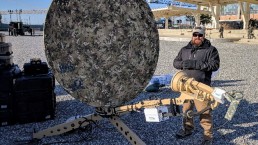 training satellite dish